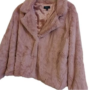 Rue 21 Light pink short fur jacket
